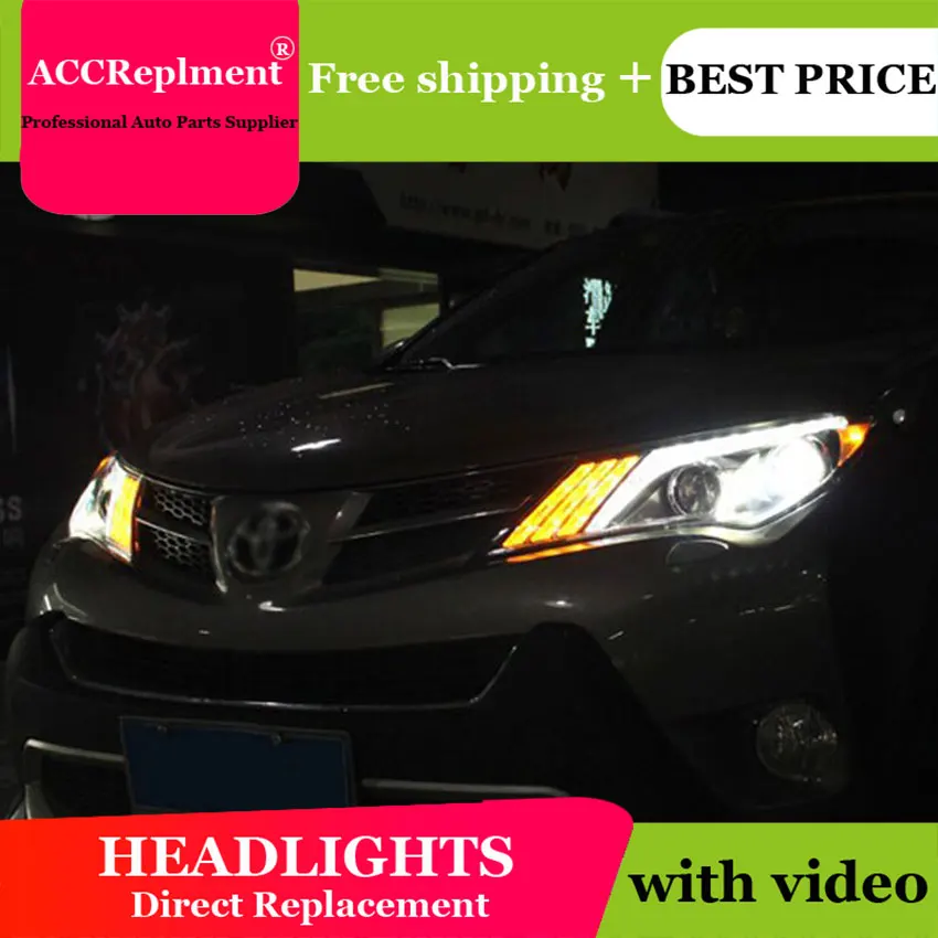 Авто. PRO для toyota RAV4 светодиодный ксеноновые фары стайлинга автомобилей 2013-2015 bi xenon