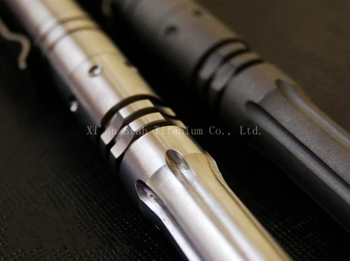 Murah Titanium TC4 EDC 155M Panjang 70G Pena Taktis Glossy / Matte Permukaan Pilihan Kuat Tahan Lama Kualitas Tinggi Dengan Pertahanan Diri