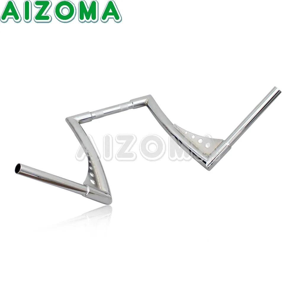 12 &quotRise мотоцикл руль хромированная APE вешалка 1 1/4&quot Толстой бар для Harley Dyna Sportster XL