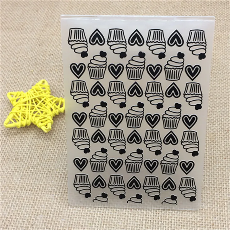 Пластиковая папка для тиснения сердца скрапбукинга DIY альбом карта инструмент