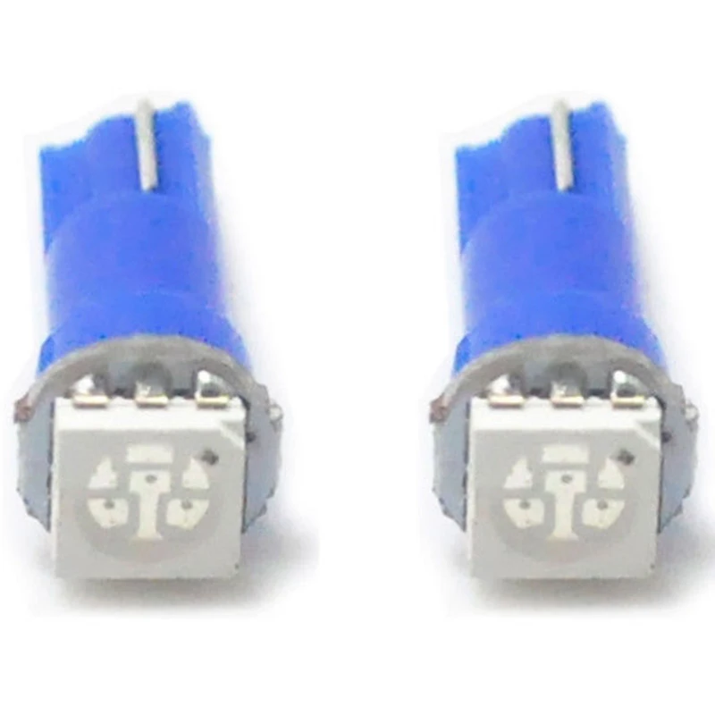 JX LCLYL 10 шт. T5 70 73 74 12V 1SMD светодиодный синий приборной панели кластера Калибр Клин