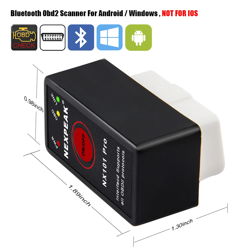 10 шт. ELM327 V1.5 Bluetooth с чипом PIC18F25K80 для Android OBD 2 Автомобильный диагностический инструмент ELM327 Bluetooth v1.5 OBD2 сканер инструмент