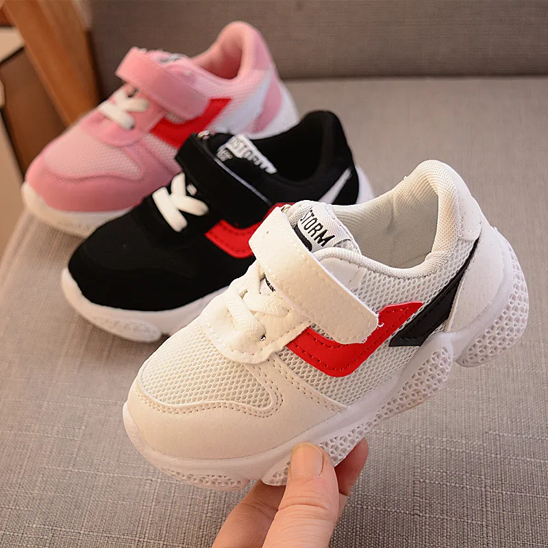 2019 весенне-Осенняя детская обувь Повседневная дышащая беговая Обувь с сеткой