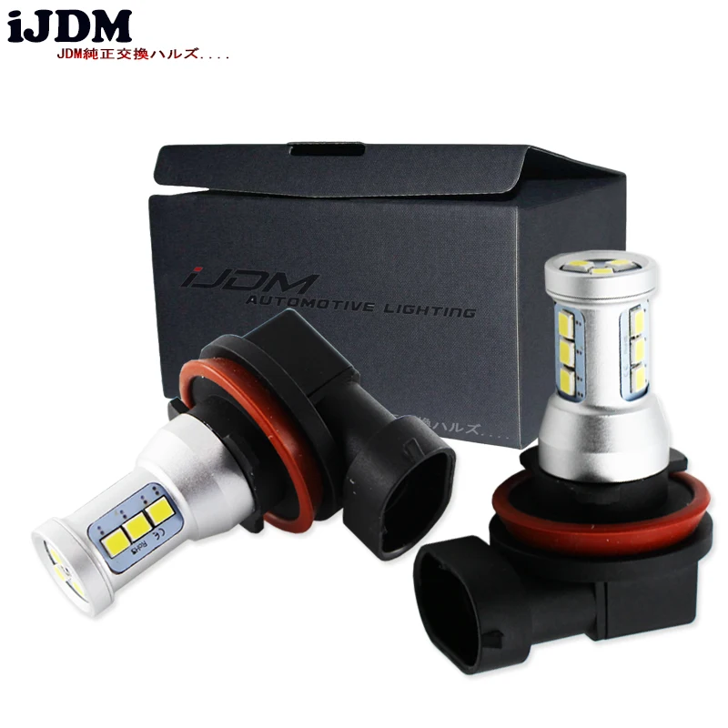 2 шт. желтый 144 SMD высокомощный светодиодный H11 H8 H9 (H16 JP) лампы для противотуманных