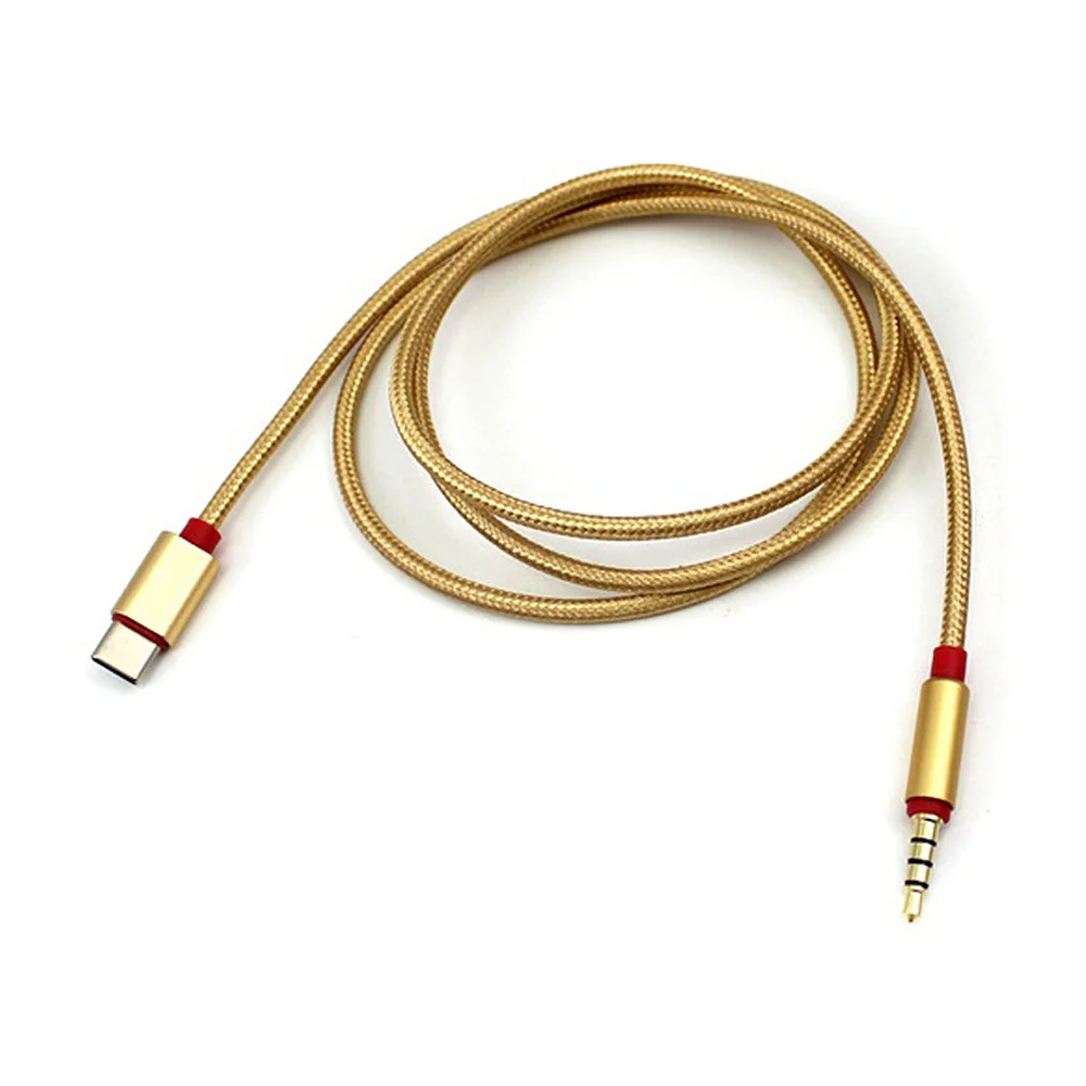 Аудиокабель Type C с разъемом USB для разъема 3 5 мм автомобильного AUX аудиоадаптера