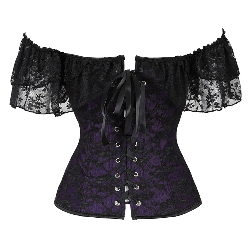 Стимпанк корсет женский корсетный сексуальный бюстье готический ретро с