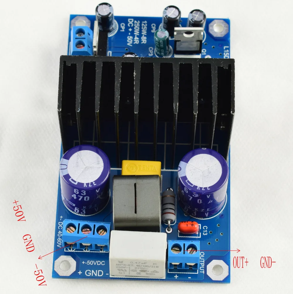Плата усилителя высокой мощности L15DSMD IRS2092S 250 Вт класса D | Электроника
