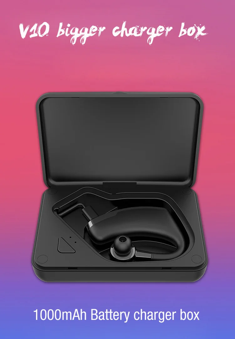 Lymoc обновление V10 Bluetooth гарнитуры 5,0 беспроводные наушники быстрое зарядное устройство коробка громкой связи HD Микрофон Стерео для iPhone Xiaomi huawei