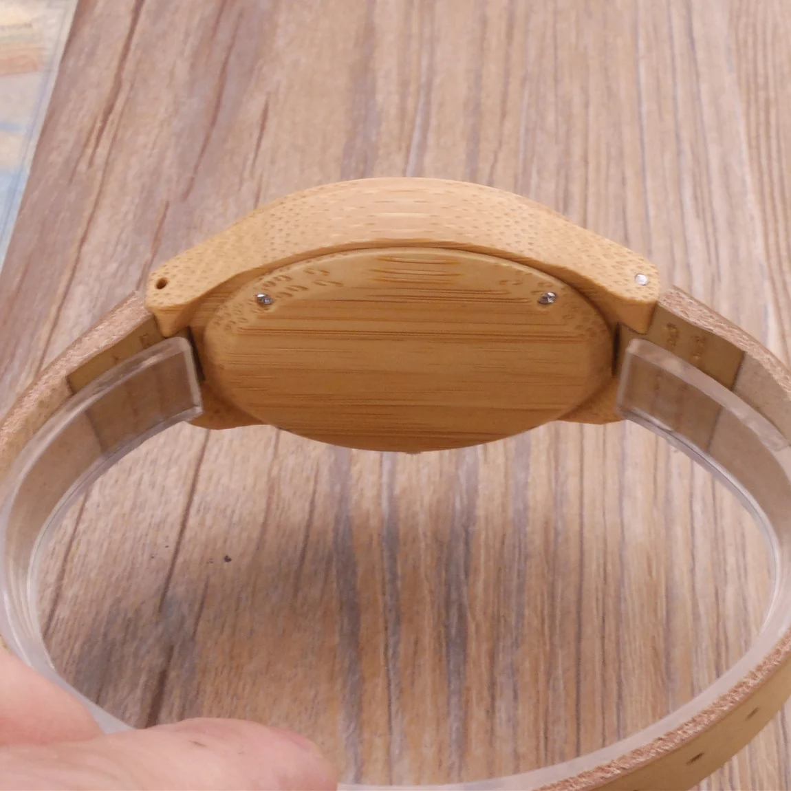 Часы из бамбука и дерева минималистичные наручные часы Будды с ремешком