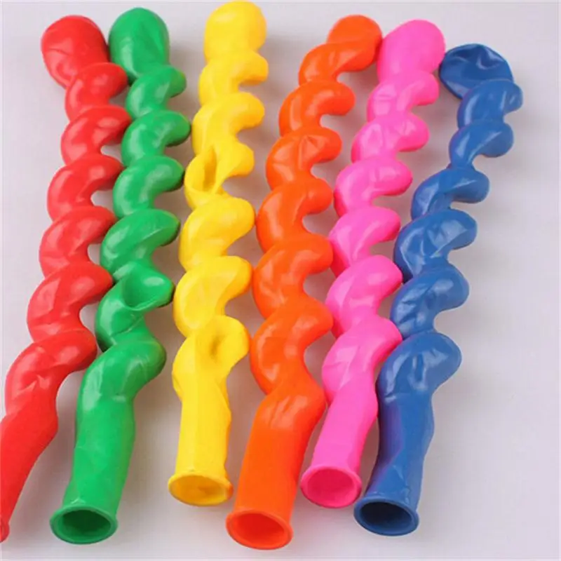 10 шт./лот 36 дюймов латексные воздушные шары с винтовой нитью надувные Длинные