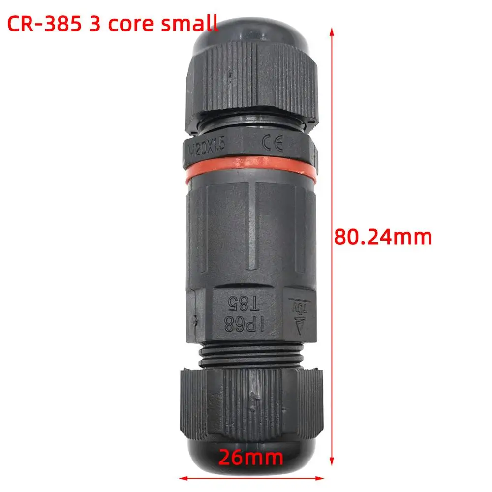 

IP68 Waterproof Connector 3 Pin 5 Pin 250V 16a 6-12mm Electrical Terminal Adapter Wire Connector Screw Pin connector LED Light