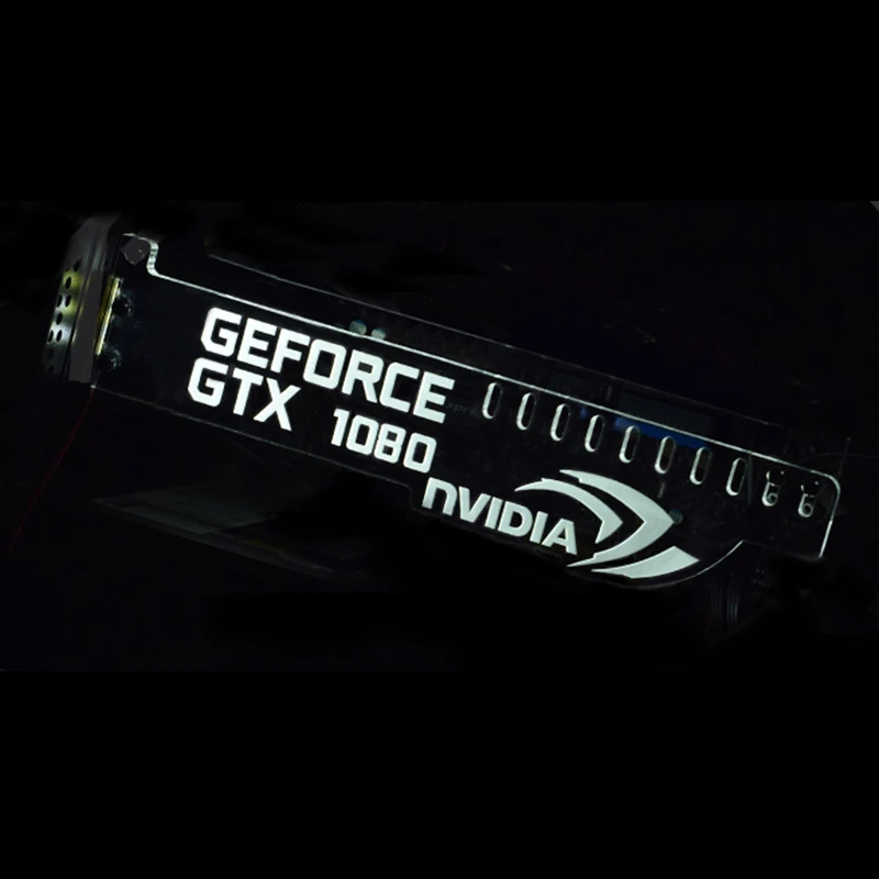 Зеленый Расширенная Версия Для GeForce GTX 1080 NVIDIA LED Световой Компьютер Основной