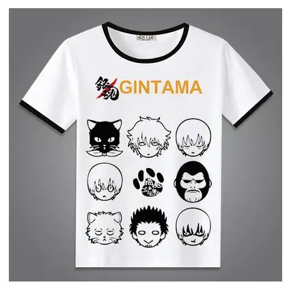 Высокое качество Q унисекс с рисунком из аниме футболка GINTAMA Sakata Gintoki йо ro ЗУ ya