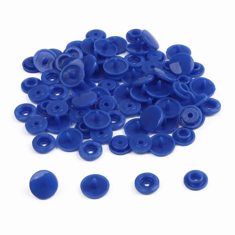 Royal Blue 150 наборов 1,2 см круглые пластиковые защелки комбинированные кнопки папка для сумок для одежды темная Пряжка DIY художественные аксессуары для детской одежды Зажимы - Цвет: Royal Blue
