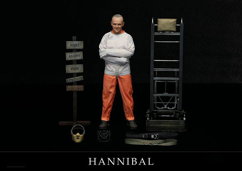 Straitjacket Ver. Для коллекции 1/6 полный комплект The Silence of the Lambs 1991 Hannibal Lecter белая тюрьма униформа вер./рубашка вер - Цвет: Straitjacket Ver.
