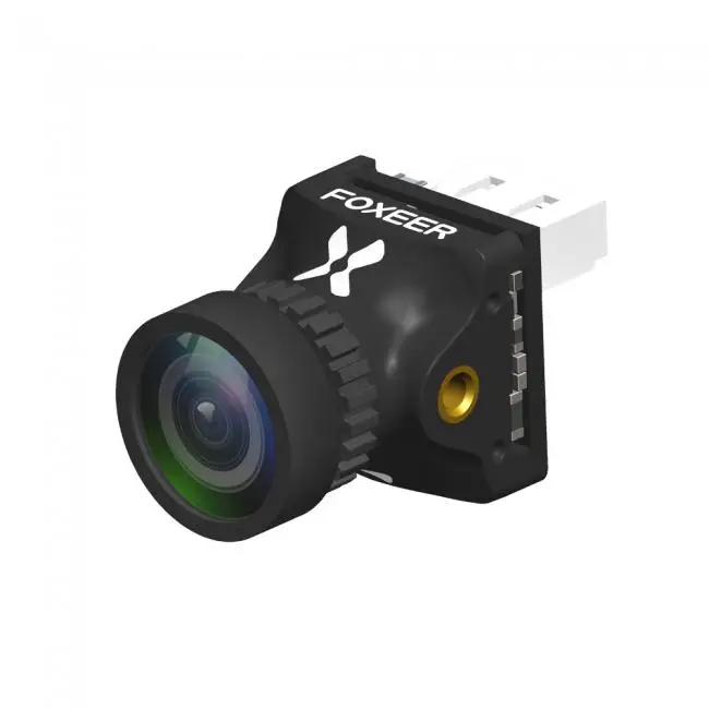Black Foxeer Хищник V4 Nano FPV мини Камера Супер WDR, osd 4 мс и продолжительности полового акта система цветного телевидения PAL/NTSC переключаемая мини fpv-камера Камера для 2 дюймовый комнатный небольшой гоночный Дрон с видом от первого лица - Цвет: Black