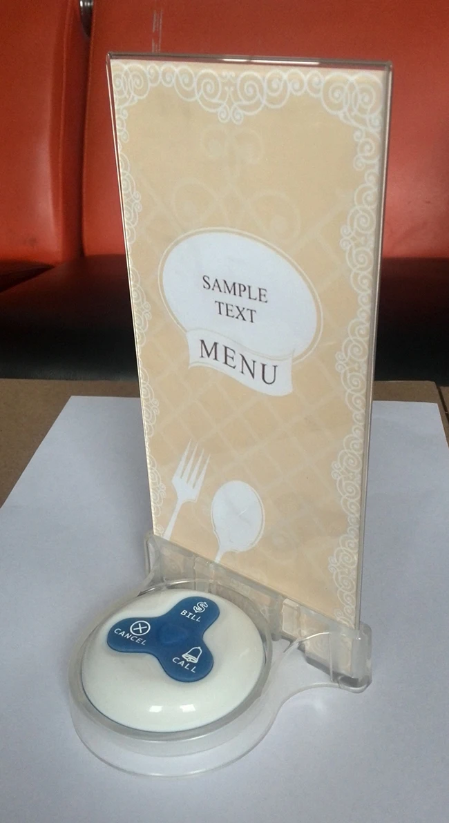 Сервисный пейджер система звонков 50 кнопок с держателем меню 2 настольных