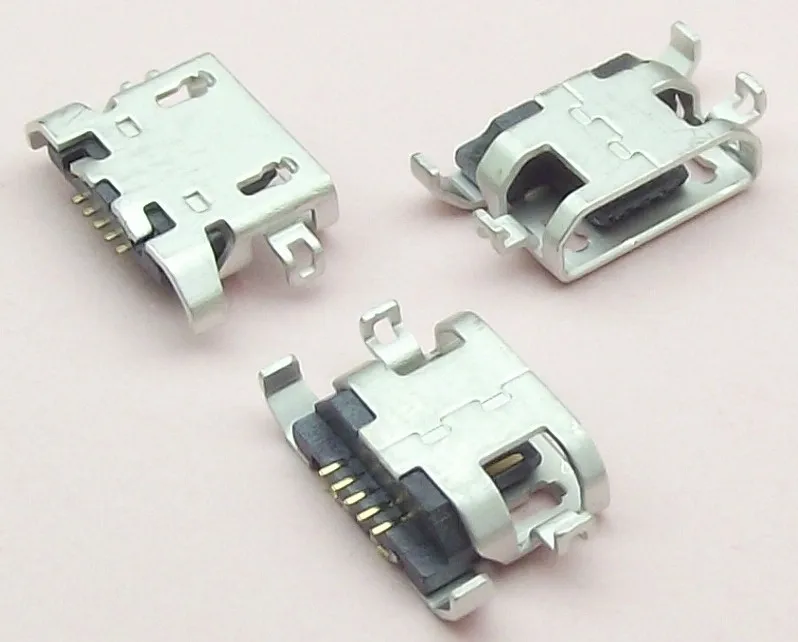 100 шт микро USB 5pin Тяжелая пластина 1,28 мм без стороны плоский рот без завивки сторона гнездовой разъем для мобильного телефона мини USB разъем