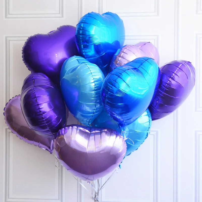 OUDIROSE 10 шт. 18 дюймов гелиевый воздушный шар в форме сердца подходит для украшения