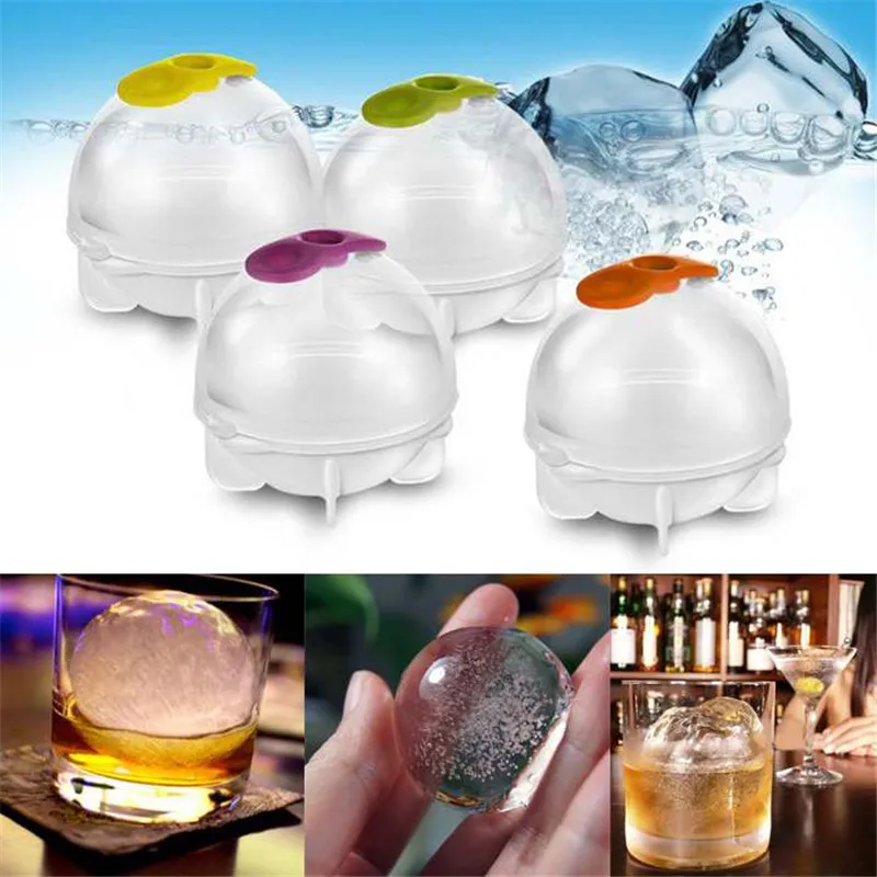 Мини Пластик круглая форма для льда 4 шт./компл. бар хоккейный лед фарша Коробки 2019