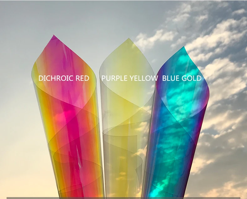 3 м качественная дихроичная Переливающаяся радужная пленка для окна автомобиля 68