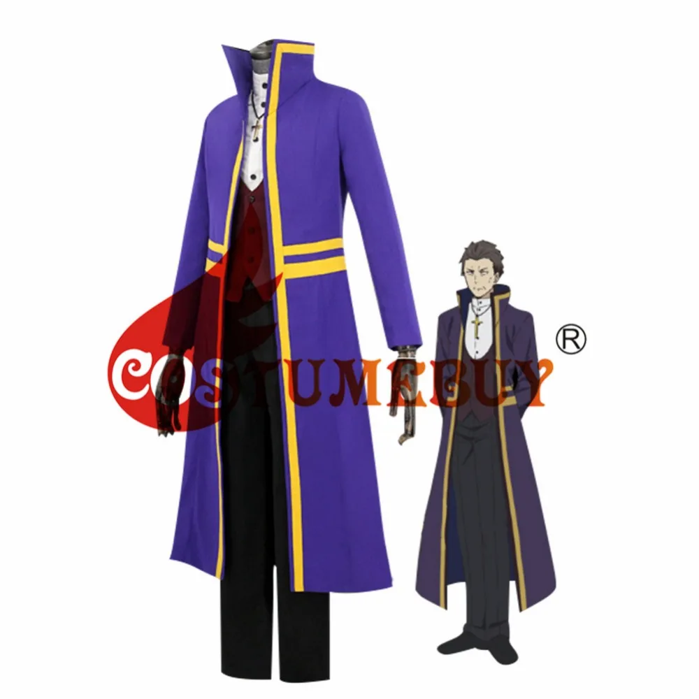 CostumeBuy аниме ангелы смерти Авраам серый великолепный Карнавальный костюм для