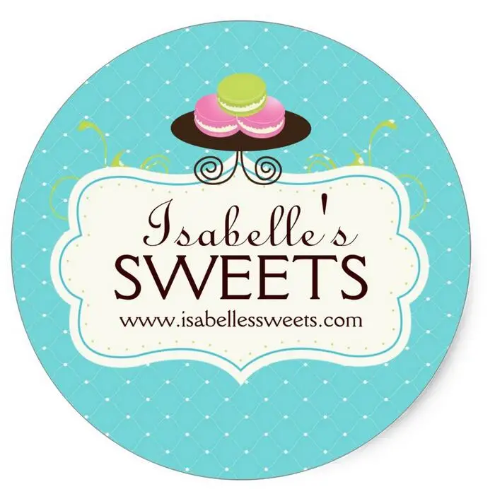 

1.5inch Whimsical Macaron Labels Classic Round Sticker