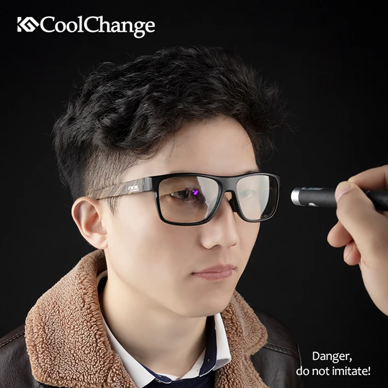 CoolChange велосипедные очки TR-90 фотохромные анти-синие лазерные поляризационные для