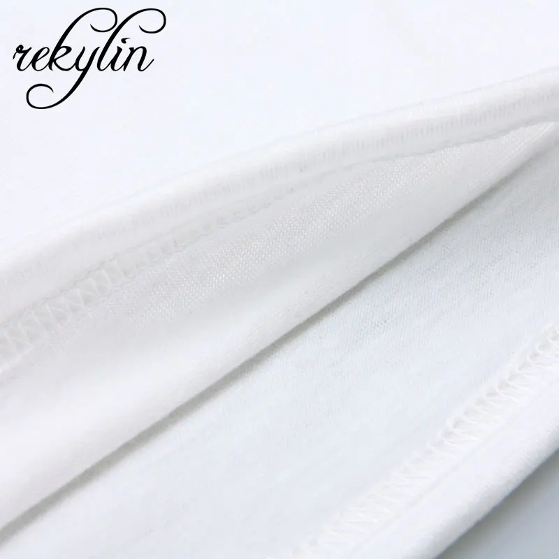 Модная белая Новинка летняя женская футболка для девочек сексуальная однотонная