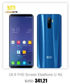 Elephone U Pro фаблет 4G 5 99 дюймов Android 8 0 64-разрядный Восьмиядерный процессор Qualcomm Snapdragon