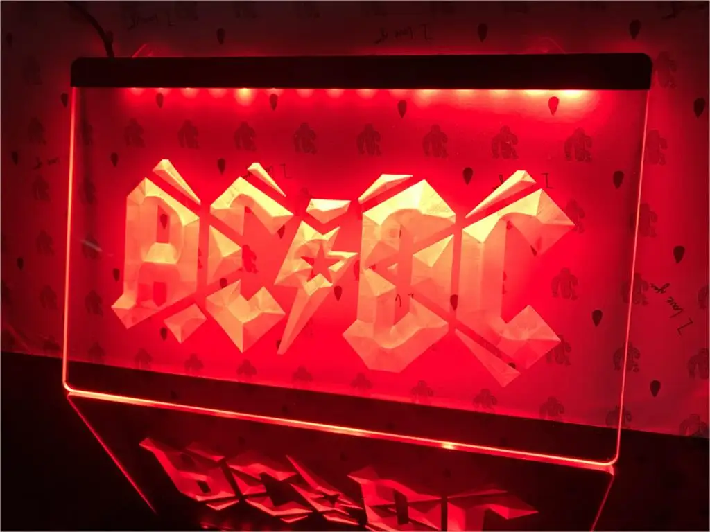 C079-ACDC группа ACDC для музыкального бара клуб светодиодный неоновый свет знак