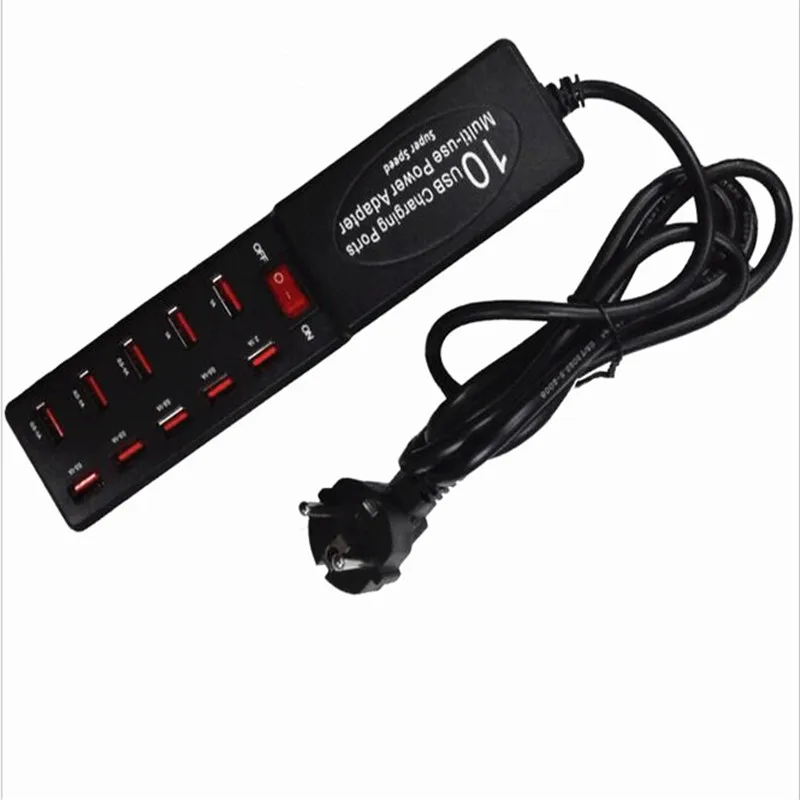 Супер скорость 10 USB зарядка с 5V 6A многоцелевой адаптер питания зарядное