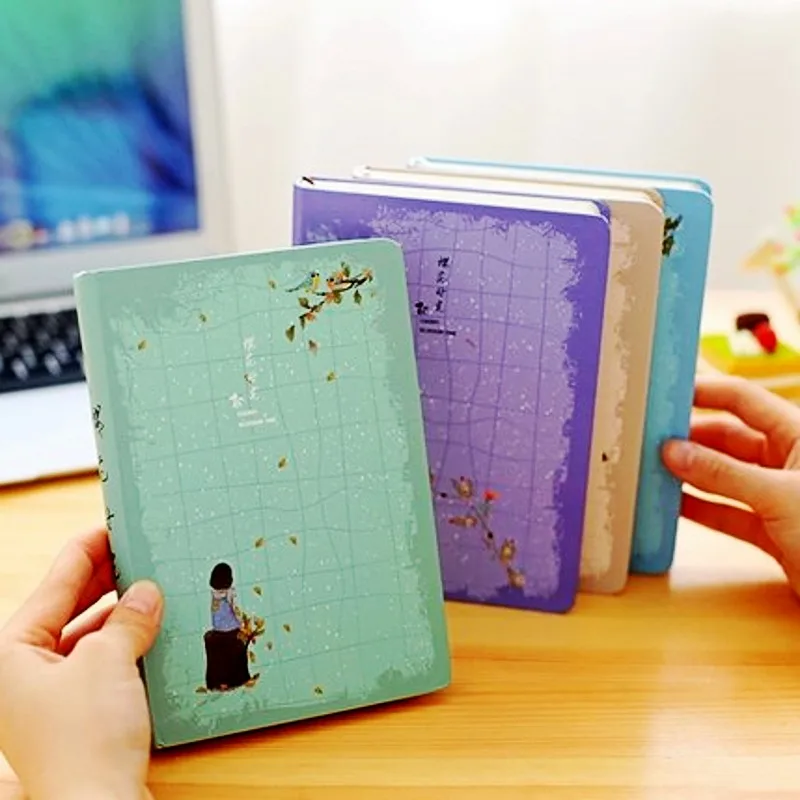 Творческий Вишневый цветок время пустой цвет Страницы Дневник иллюстрация