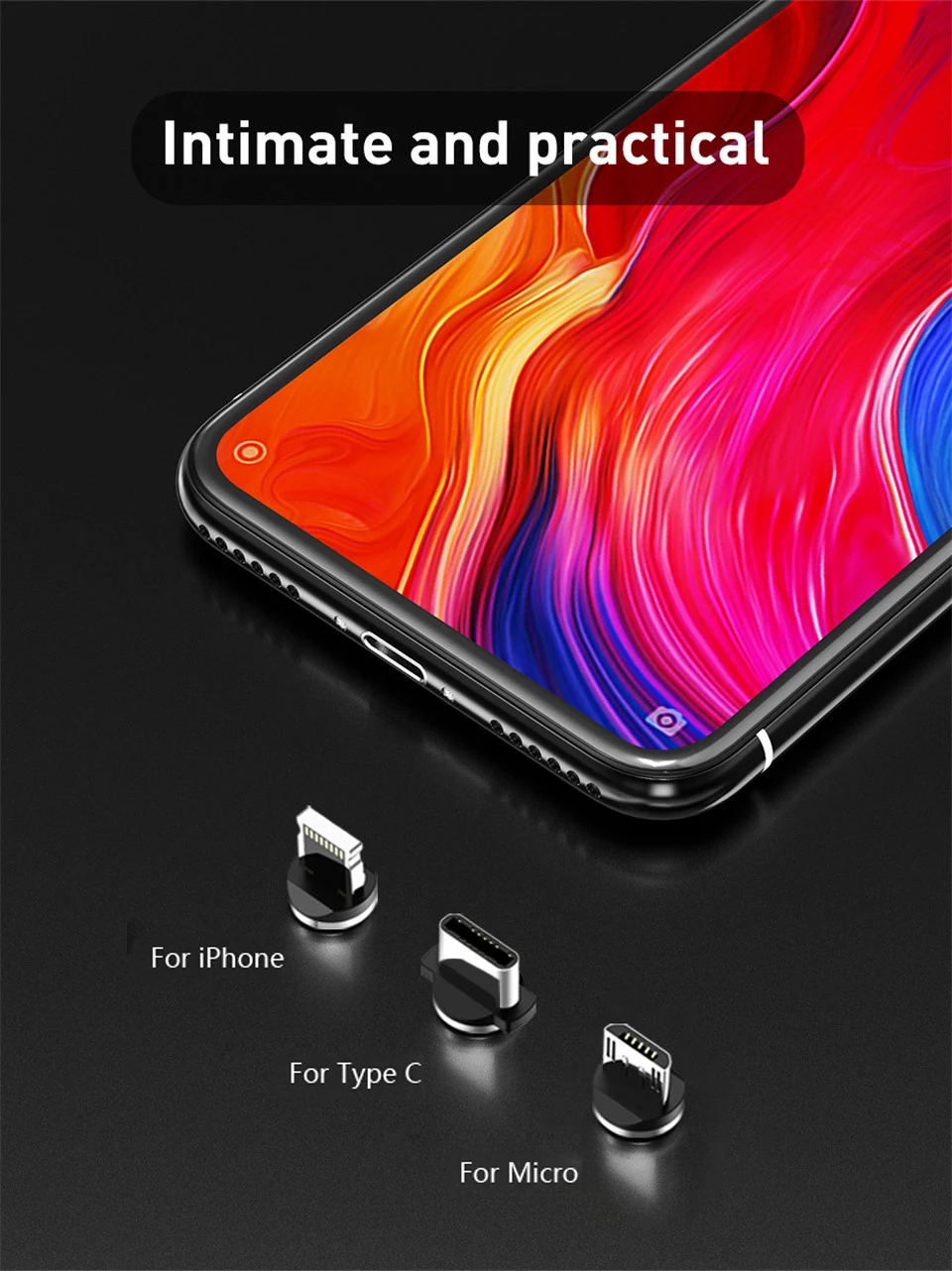 USLION 1 м светодиодный магнитный кабель mi cro usb type c кабель для зарядки 2.1A type-c кабель для Xiaomi mi 9 samsung S9 магнитное зарядное устройство