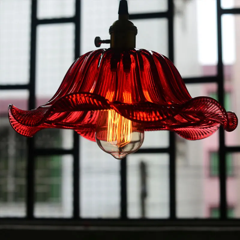 Винтажная стеклянная лампа MLZAOSN для ресторана кафе подвесной светильник с