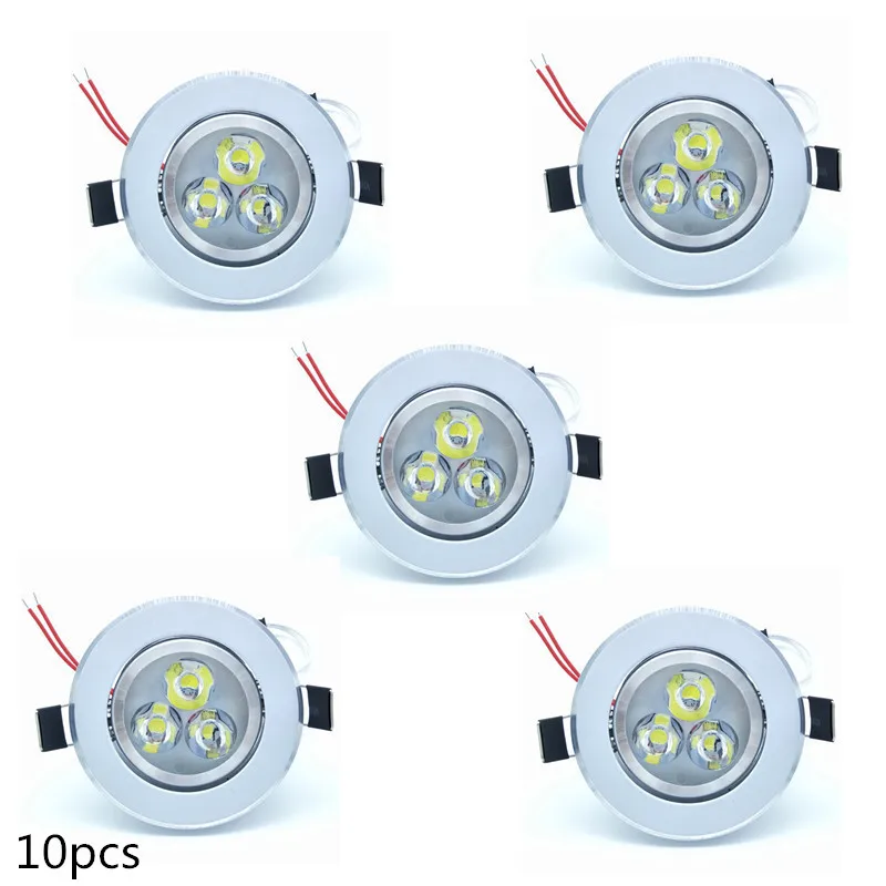 

3W LED Ceiling Light Downlight Warm Cool White Color Spotlight Lamp Recessed Lighting Fixture with LED Driver for Home 220V