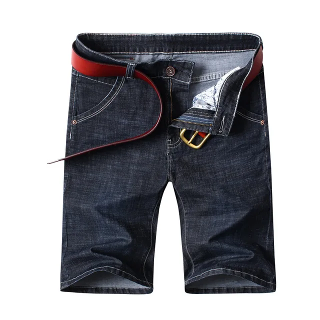 Мужские летние тонкие повседневные джинсовые шорты в Корейском стиле потертые