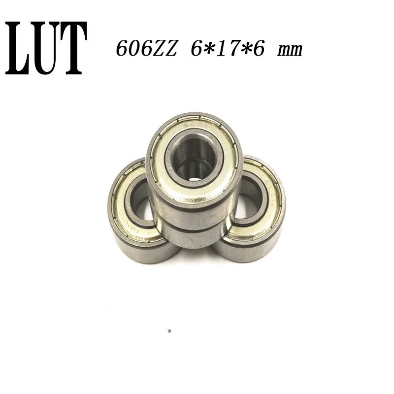 High quality 30pcs/Lot ABEC-5 606ZZ 606 ZZ 6x17x6mm Mini Ball Bearing Miniature R1760 bearings Free Shipping bearing | Обустройство