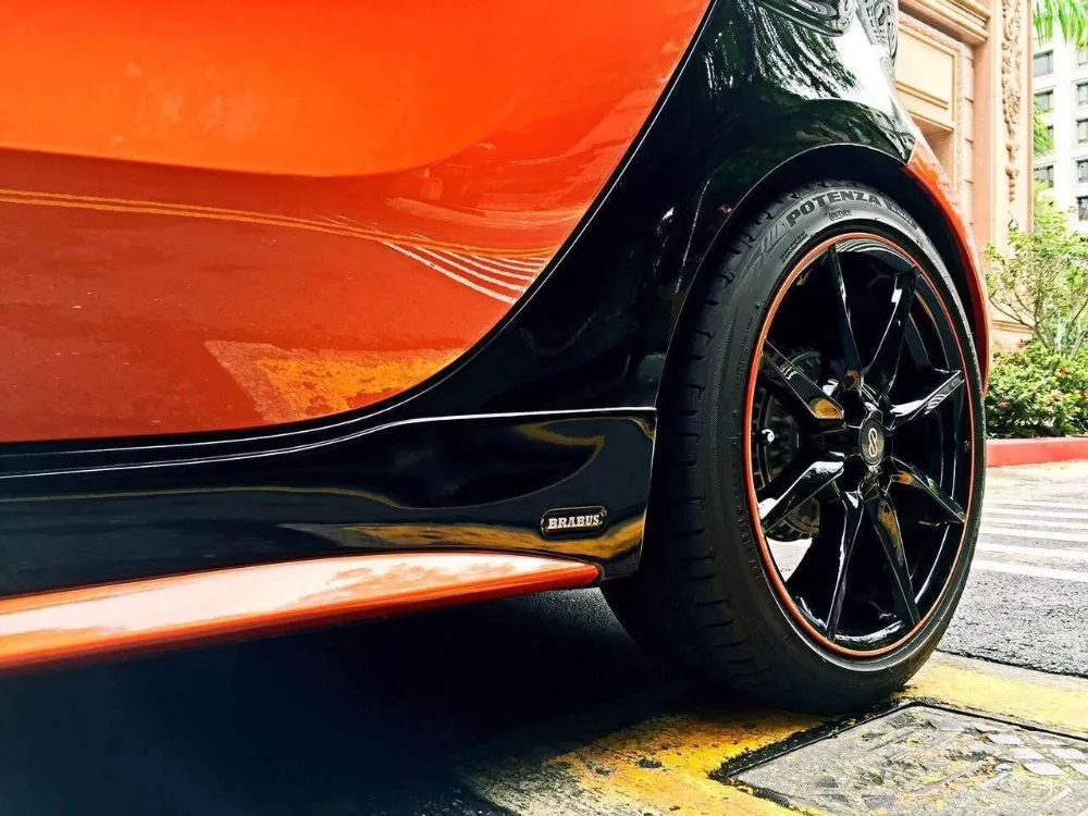 Для Benz Smart Fortwo Forfour 453 Неокрашенная Передняя Задняя губная сторона юбки переднее заднее крыло клеш Комплект кузова задний спойлер бампер