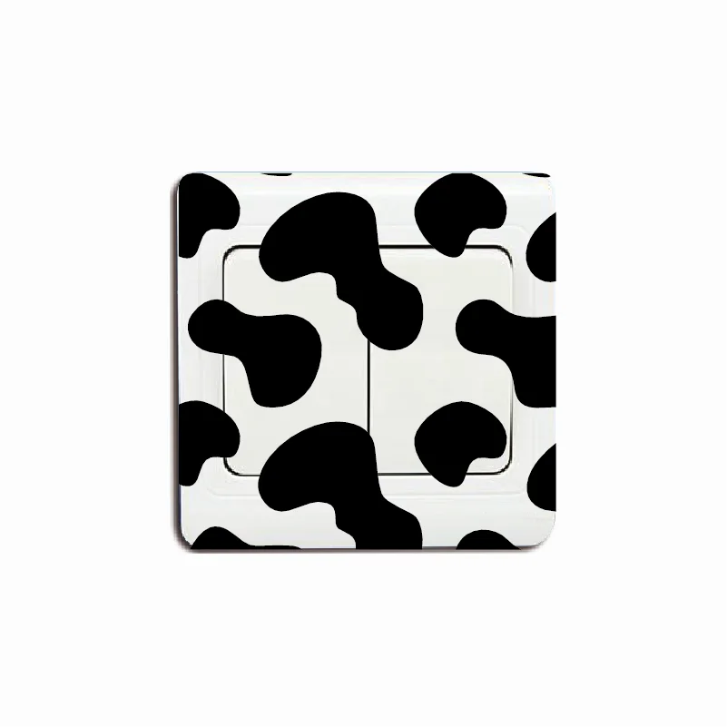 Креативный переключатель с принтом коровы мультяшная наклейка животное