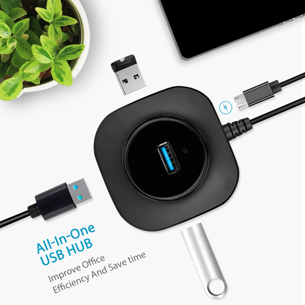 EASYIDEA Мульти USB концентратор 3 0 Micro высокоскоростной разветвитель 4 порта адаптер