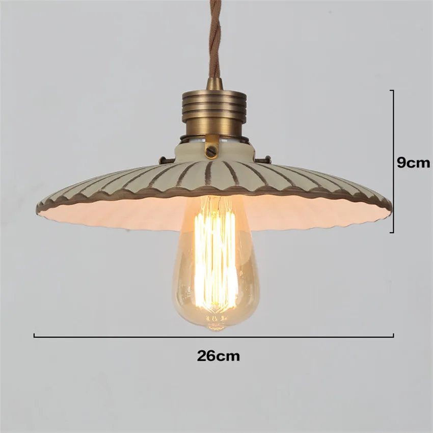 

Creative Ceramics Led Pendant Lights American Retro Hanglmap for cafes dining room bars Pendant lamps Indoor Lighting Fixtures
