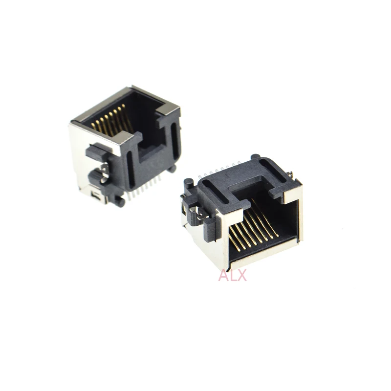 10 шт. RJ45 сетевая Ethernet гнездовая розетка SMT SMD 56 8P8C гнездовой разъем | Обустройство - Фото №1