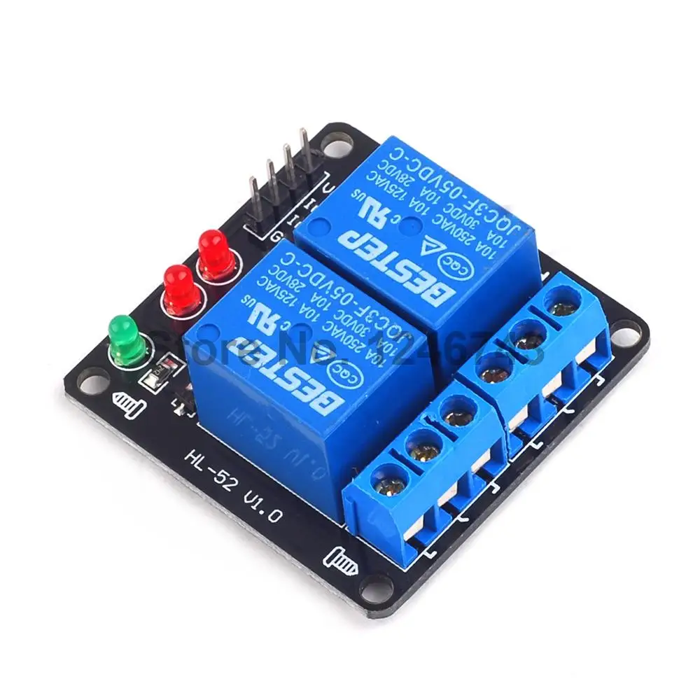 2 шт. Новинка 5 в канальный релейный модуль щит для Arduino ARM PIC AVR DSP Electronic|module output|module