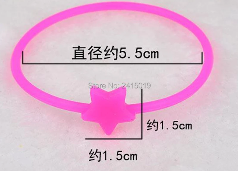 100xTwisted подростковые флуоресцентные силиконовые браслеты растягивающиеся
