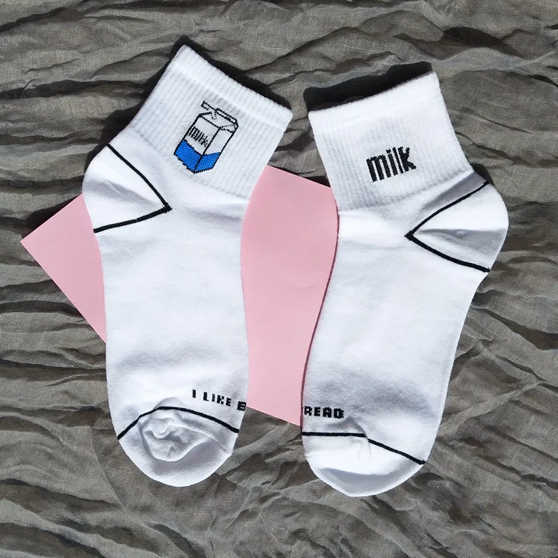 Epous Носки с рисунком ракеты динозавра банана хипстерские короткие милые