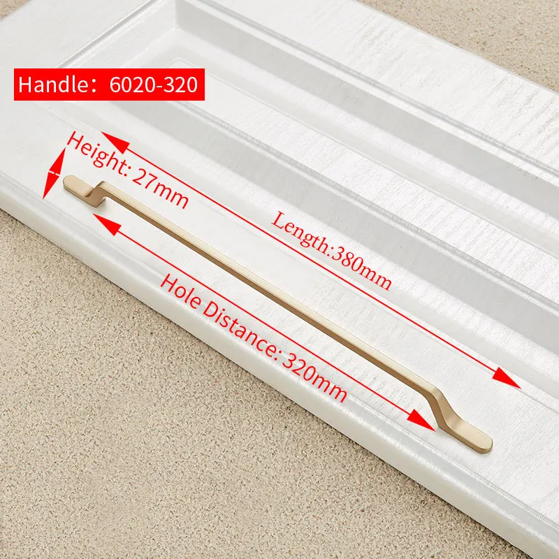6020-320G NAIERDI твердая цинковая золотая для шкафа Ручка для мебельные ручки для ящиков Шкаф Тянет декоративный домашний декор фурнитура - Цвет: 6020-320G