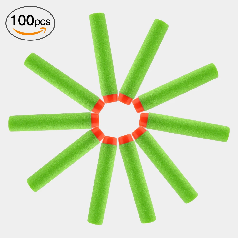 100 шт красочные мягкие пули для Nerf аксессуары для игрушечного пистолета Nerf Пейнтбольный пистолет пневматические игрушки для детей мальчик