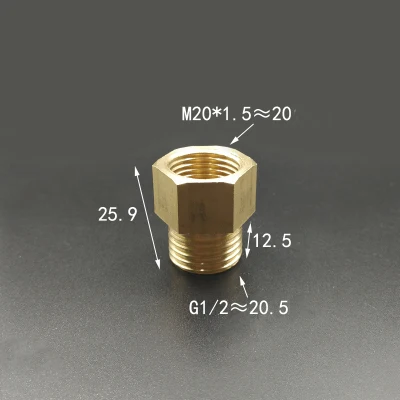 M20 * 1 5 внутренняя резьба x 1/2 &quotнаружная BSP латунный фитинг для труб адаптер