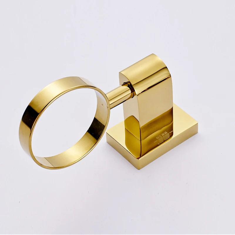 Настенный дозатор жидкого мыла с золотистой отделкой Керамический Диспенсер для